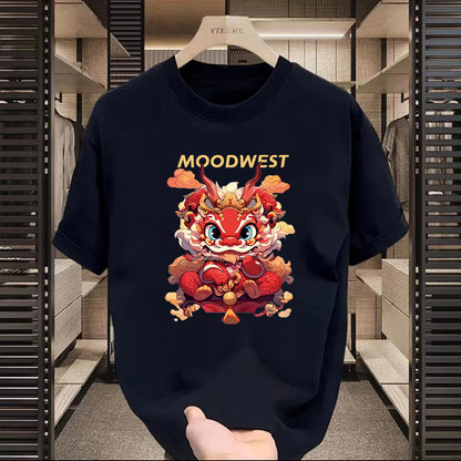 T-shirt américain à manches courtes à motifs