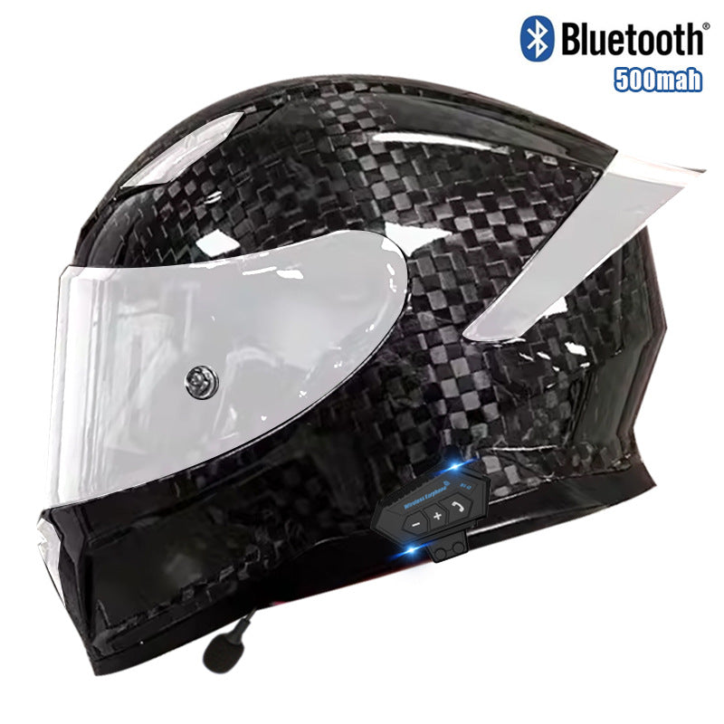 Casque en fibre de carbone avec certification 3C Dot Bluetooth