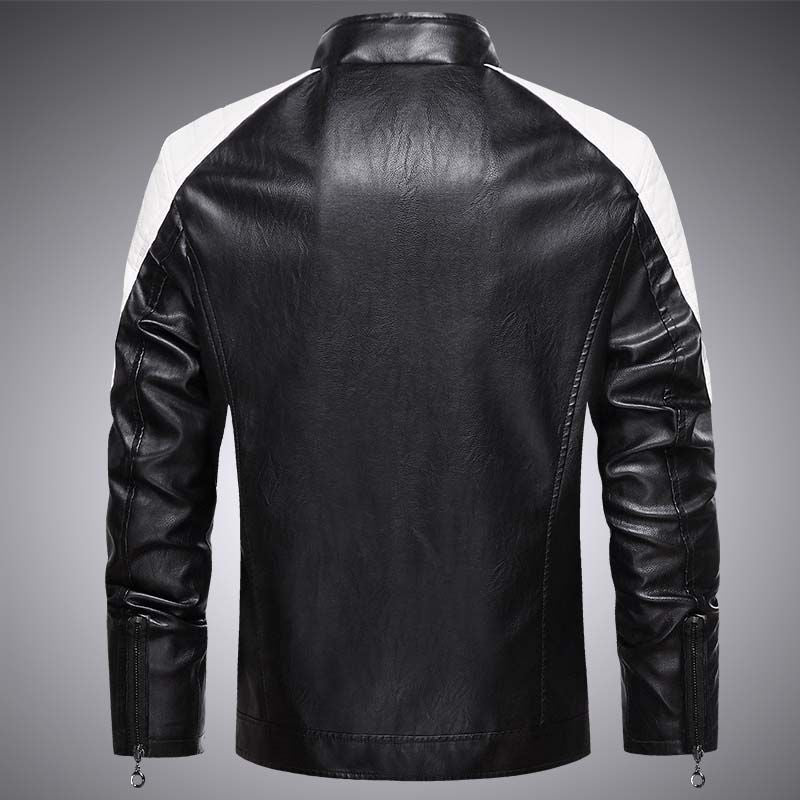 Veste en simili cuir, mince pour rester chaud
