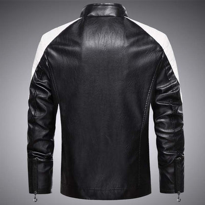 Veste en simili cuir, mince pour rester chaud