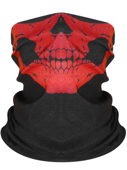 Masque de cyclisme foulard col chaud accessoire de Halloween crâne versatile foulard visage foulard magique