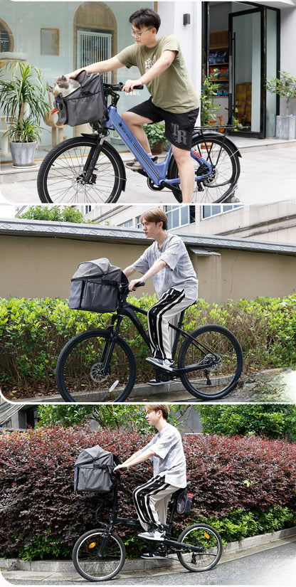 Sac de voiture à dégagement rapide pour animaux de compagnie, sac pour chat, sac à dos, sac spatial, fournitures pour animaux de compagnie, sac de vélo pliable portable