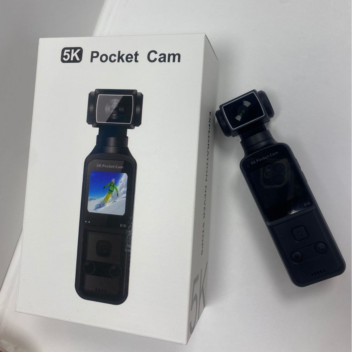 Caméra de poche HD professionnel 5K anti-vibration sport escalade de montagne clip à main enregistreur vidéo intelligent tout en un