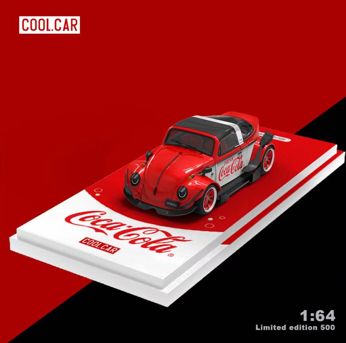 TimeMicro1 : 64 RWB Beetle Plain Simulation Modèle de voiture en alliage