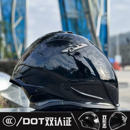 Casque NBTK certification DOT casque de moto à visière longue et courte