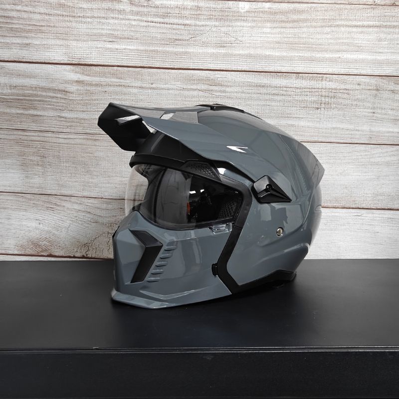 Casque combiné Street Fighter Casque de moto Casque rétro pour hommes et femmes  3C Certifié