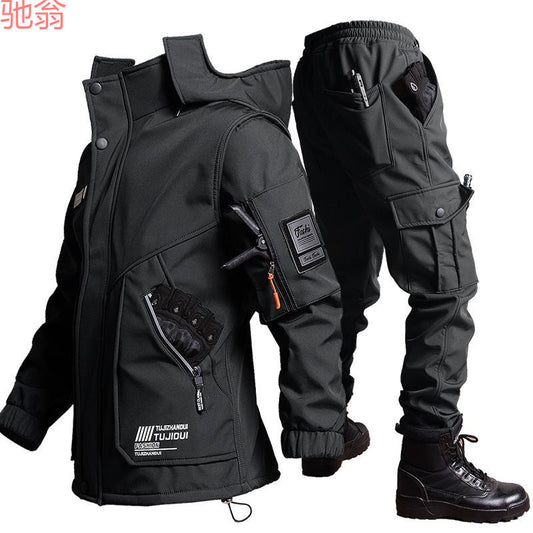 R9T veste tactique pour les sports en plein air revêtement polaire veste de cyclisme à l'épreuve du vent imperméable