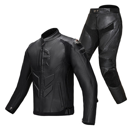 Vêtements de moto, vêtements de course d'hiver, pantalons antichute, pantalons de moto, veste en cuir pour hommes et femmes,
