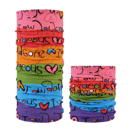 Masque de cyclisme foulard col chaud accessoire de Halloween crâne versatile foulard visage foulard magique