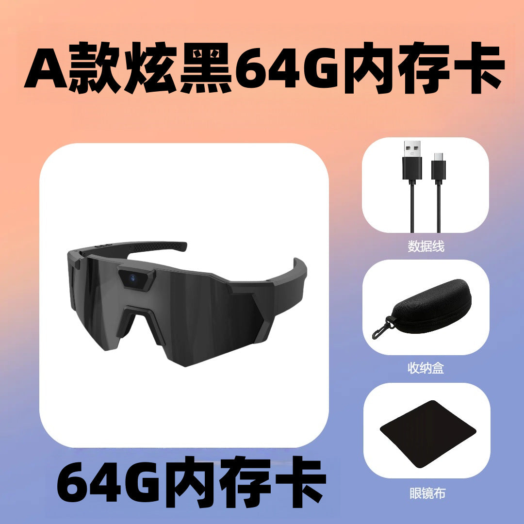Lunettes de soleil, appareil photo, enregistrement sportif, appareil photo, enregistreur intelligent pour le cyclisme en plein air