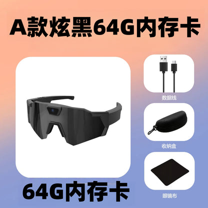 Lunettes de soleil, appareil photo, enregistrement sportif, appareil photo, enregistreur intelligent pour le cyclisme en plein air