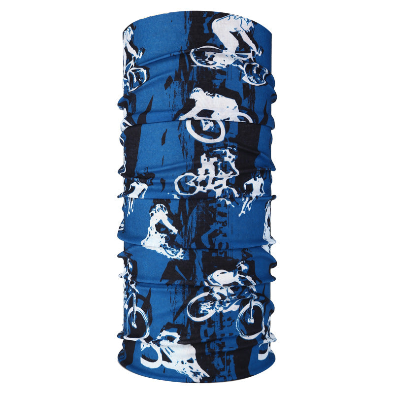 Masque de cyclisme foulard col chaud accessoire de Halloween crâne versatile foulard visage foulard magique
