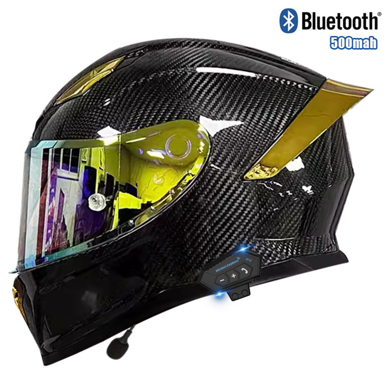 Casque en fibre de carbone avec certification 3C Dot Bluetooth