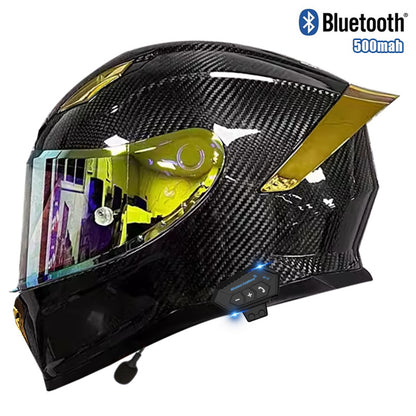 Casque en fibre de carbone avec certification 3C Dot Bluetooth