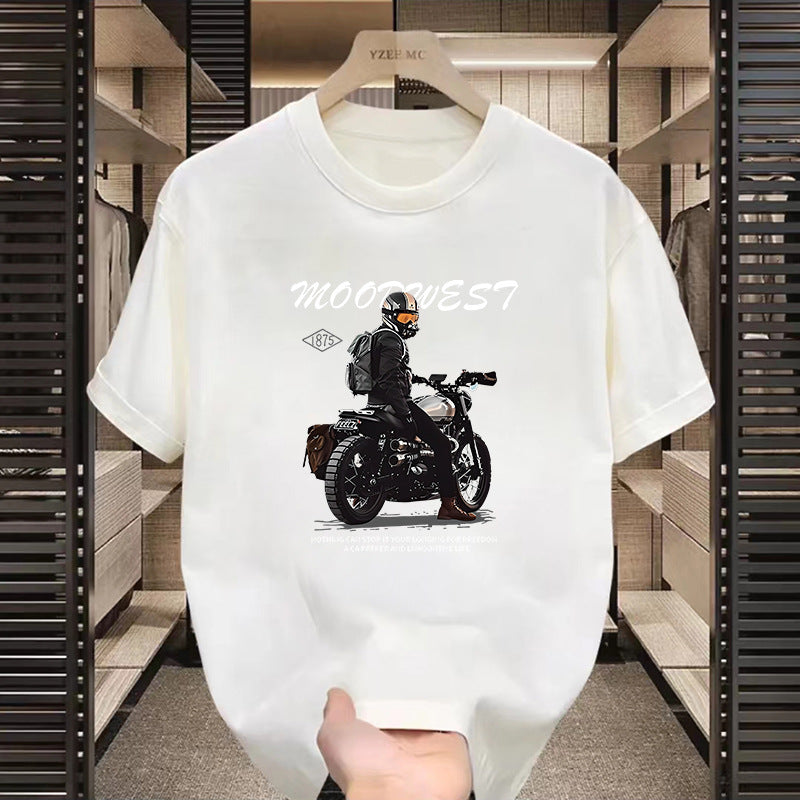 T-shirt américain à manches courtes à motifs