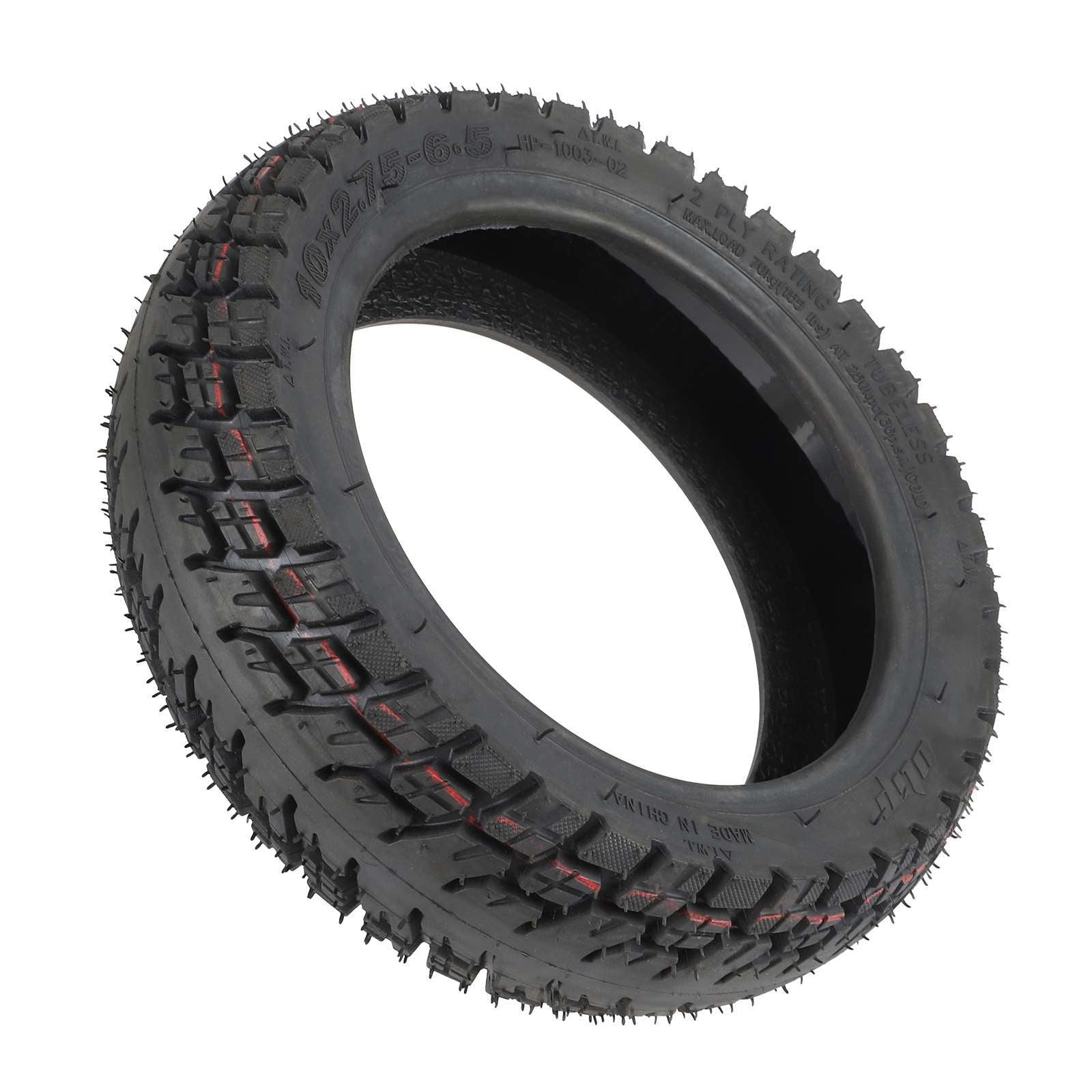 Pneumatique tout terrain tout terrain auto-réparateur Ulip10*2.75-6.5 pneumatique sans chambre de 10 pouces pneumatique électrique pneumatique avec cola de gélatine anti-porotée Ulip10*2.75-6.5 pneumatique anti-porotée