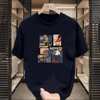 T-shirt américain à manches courtes à motifs