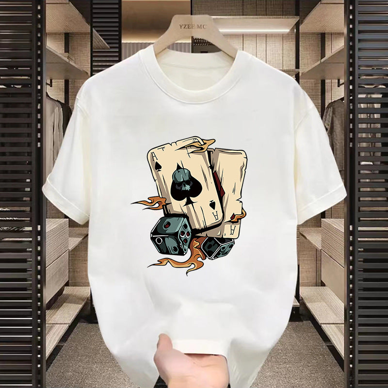 T-shirt américain à manches courtes à motifs