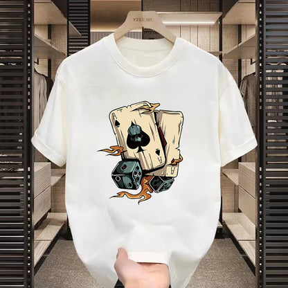 T-shirt américain à manches courtes à motifs