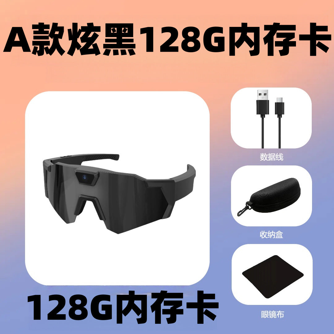 Lunettes de soleil, appareil photo, enregistrement sportif, appareil photo, enregistreur intelligent pour le cyclisme en plein air