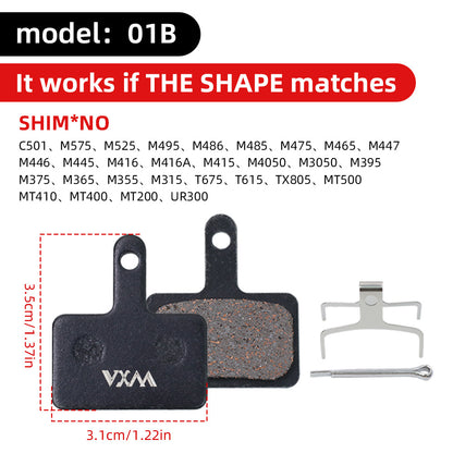 Plaquettes de frein à disque universelle en fibre de cuivre BB5, vélo de montagne M355M446