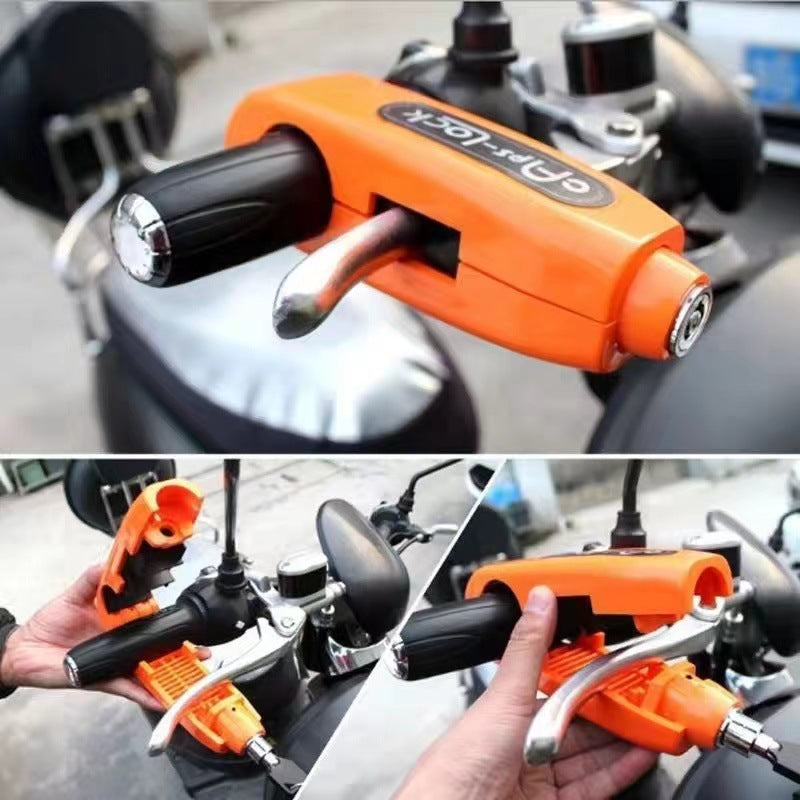 Verrouillage de poignée alarme vélo alliage universel verrouillage de frein  anti-vol