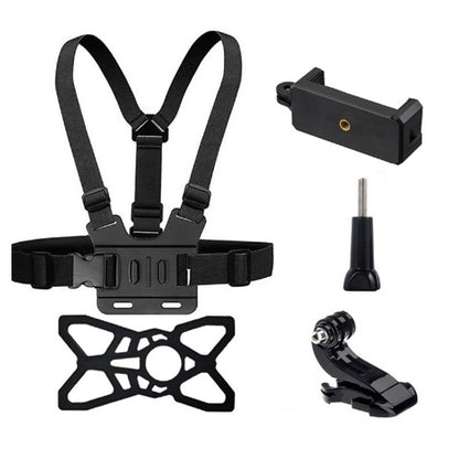 Support pour la poitrine de la caméra d'action GoPro DJI, support pour téléphone mobile