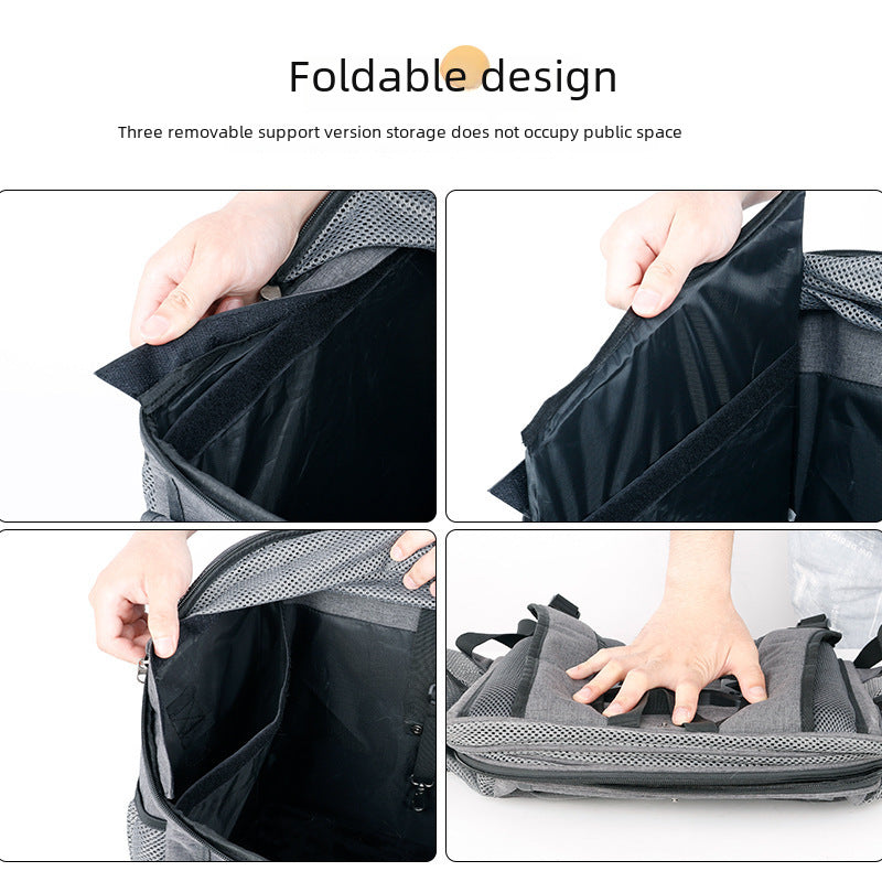 Sac de voiture à dégagement rapide pour animaux de compagnie, sac pour chat, sac à dos, sac spatial, fournitures pour animaux de compagnie, sac de vélo pliable portable