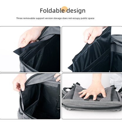 Sac de voiture à dégagement rapide pour animaux de compagnie, sac pour chat, sac à dos, sac spatial, fournitures pour animaux de compagnie, sac de vélo pliable portable