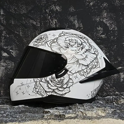 AXOR casques moto casques homme et femme protection solaire été moto jusqu'à la personnalité grand aileron fente arrière sécurité Bluetooth
