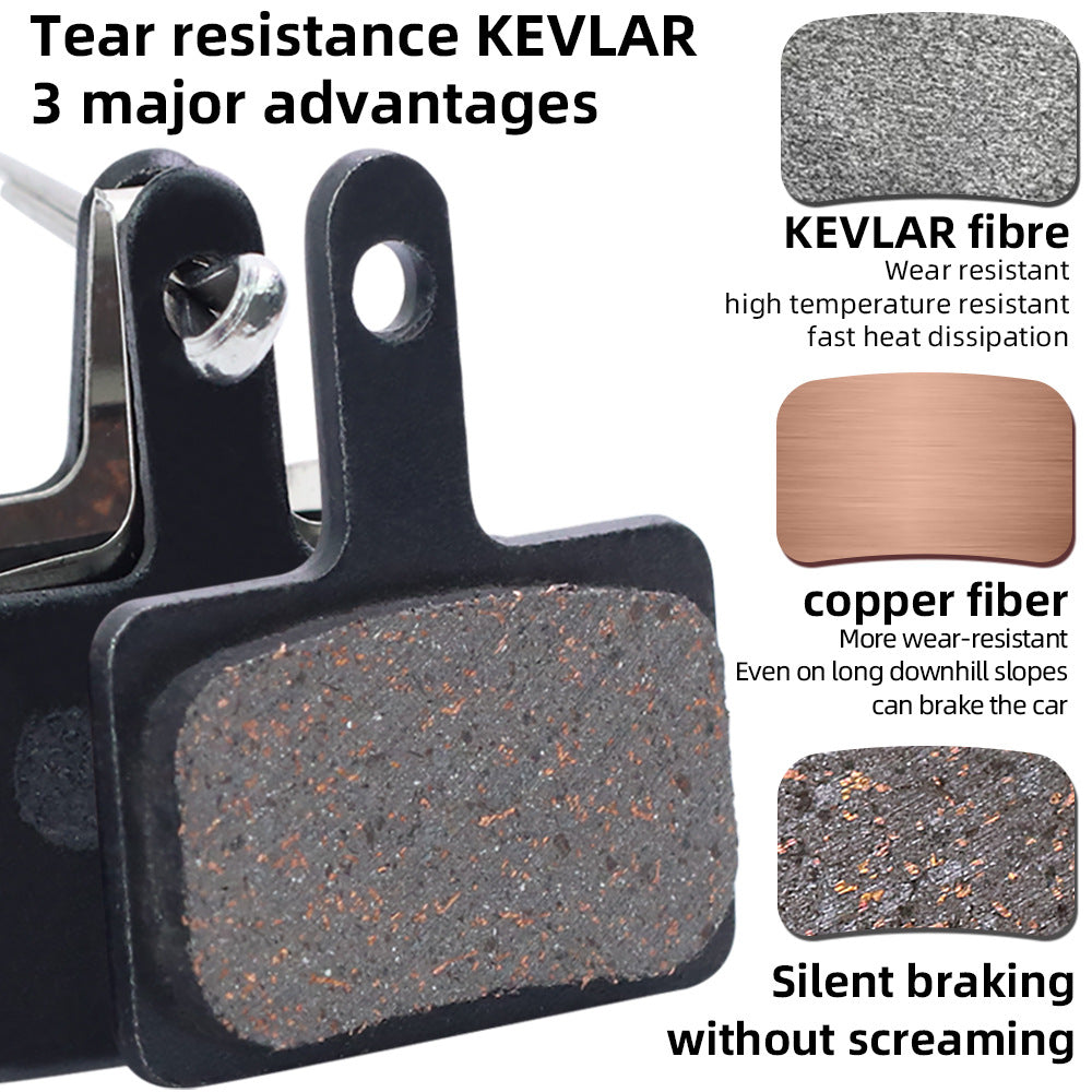 Plaquettes de frein à disque universelle en fibre de cuivre BB5, vélo de montagne M355M446