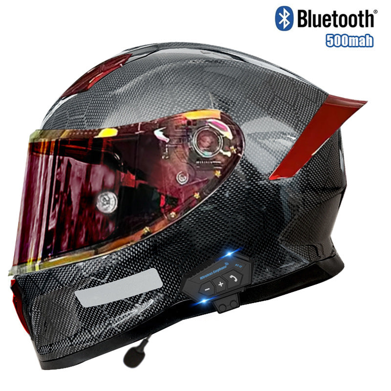 Casque en fibre de carbone avec certification 3C Dot Bluetooth