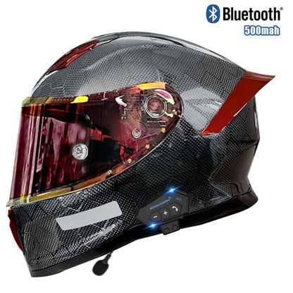 Casque en fibre de carbone avec certification 3C Dot Bluetooth