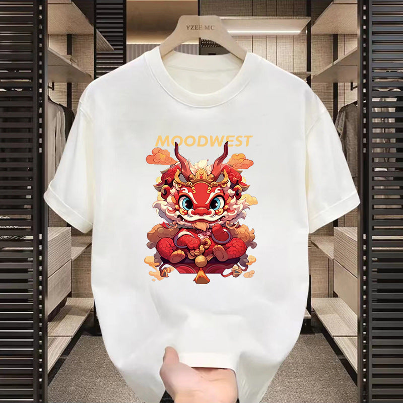 T-shirt américain à manches courtes à motifs