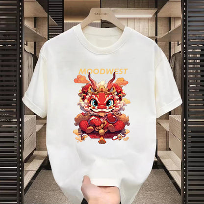 T-shirt américain à manches courtes à motifs