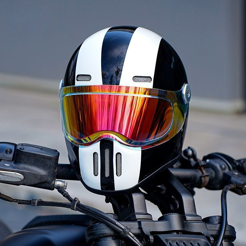 Casque WTCX de moto en fibre de carbone en PRF, casque complet, pour hommes et femmes