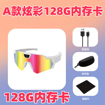 Lunettes de soleil, appareil photo, enregistrement sportif, appareil photo, enregistreur intelligent pour le cyclisme en plein air