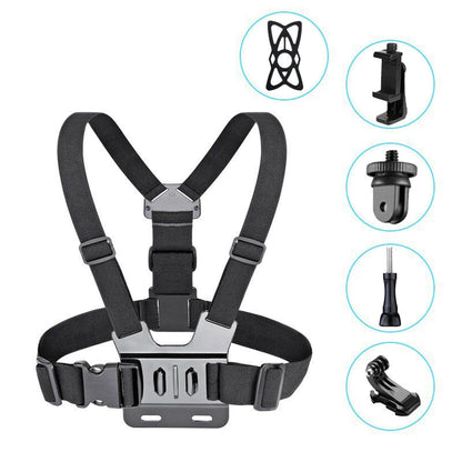 Support pour la poitrine de la caméra d'action GoPro DJI, support pour téléphone mobile