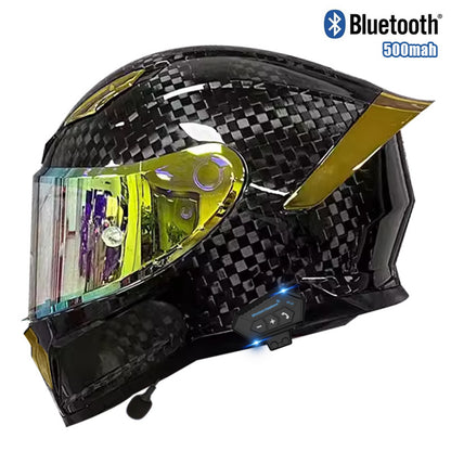 Casque en fibre de carbone avec certification 3C Dot Bluetooth