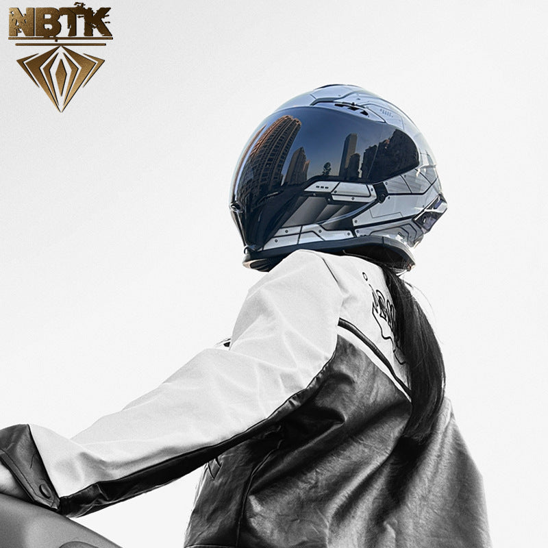 Casque NBTK certification DOT casque de moto à visière longue et courte