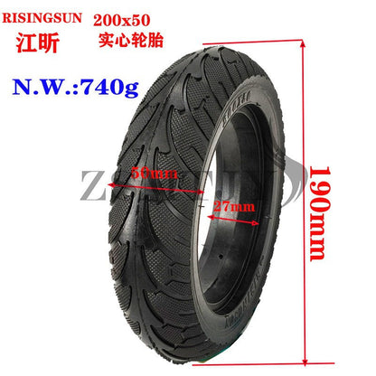 Pneus électriques Shengte Arlang 200*50, moteur arrière 8 pouces pneus pleins Jiangxin 200x60
