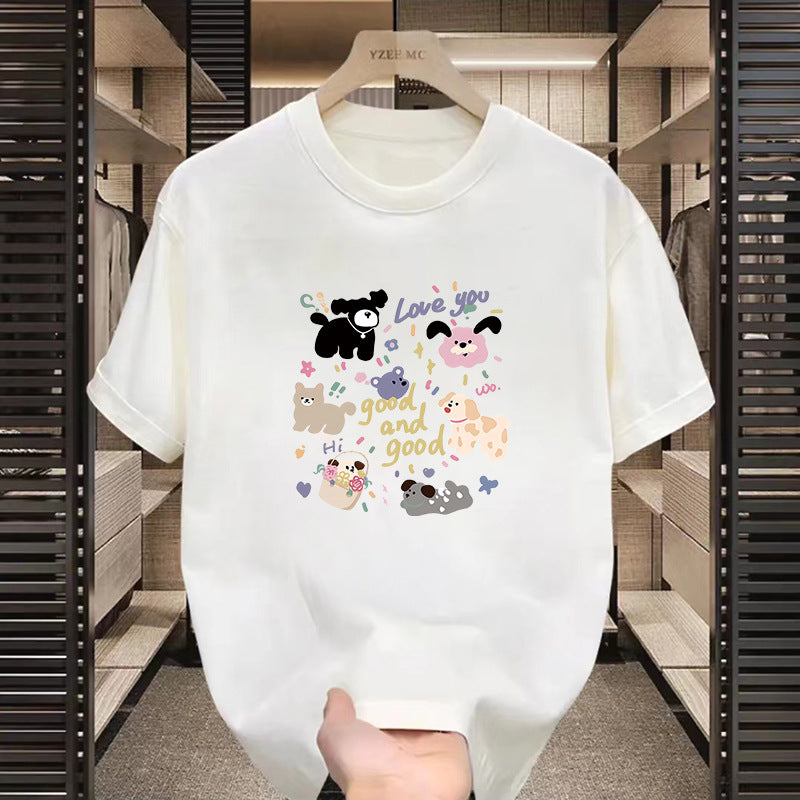 T-shirt américain à manches courtes à motifs