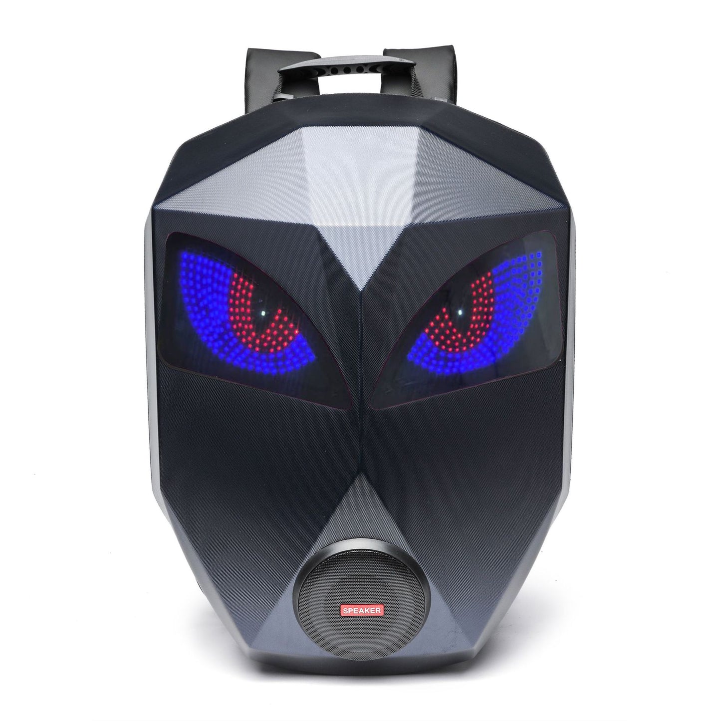 Le sac à dos Iron Man Cycling avec haut-parleur LED est conçu pour les passionnés de cyclisme, avec une coque extensible et un tissu polyester
