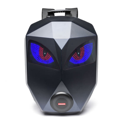 Le sac à dos Iron Man Cycling avec haut-parleur LED est conçu pour les passionnés de cyclisme, avec une coque extensible et un tissu polyester