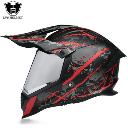 Casque de rallye tout terrain multifonctionnel double lentille