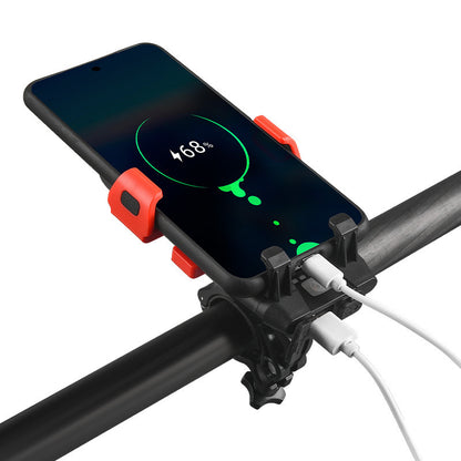 Lumière de vélo  4 en 1 avec support pour téléphone portable, support de phare de vélo