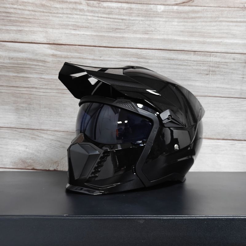Casque combiné Street Fighter Casque de moto Casque rétro pour hommes et femmes  3C Certifié