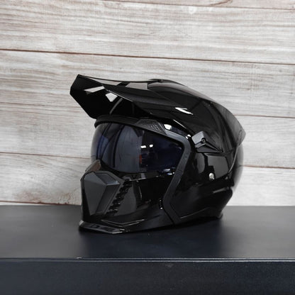 Casque combiné Street Fighter Casque de moto Casque rétro pour hommes et femmes  3C Certifié