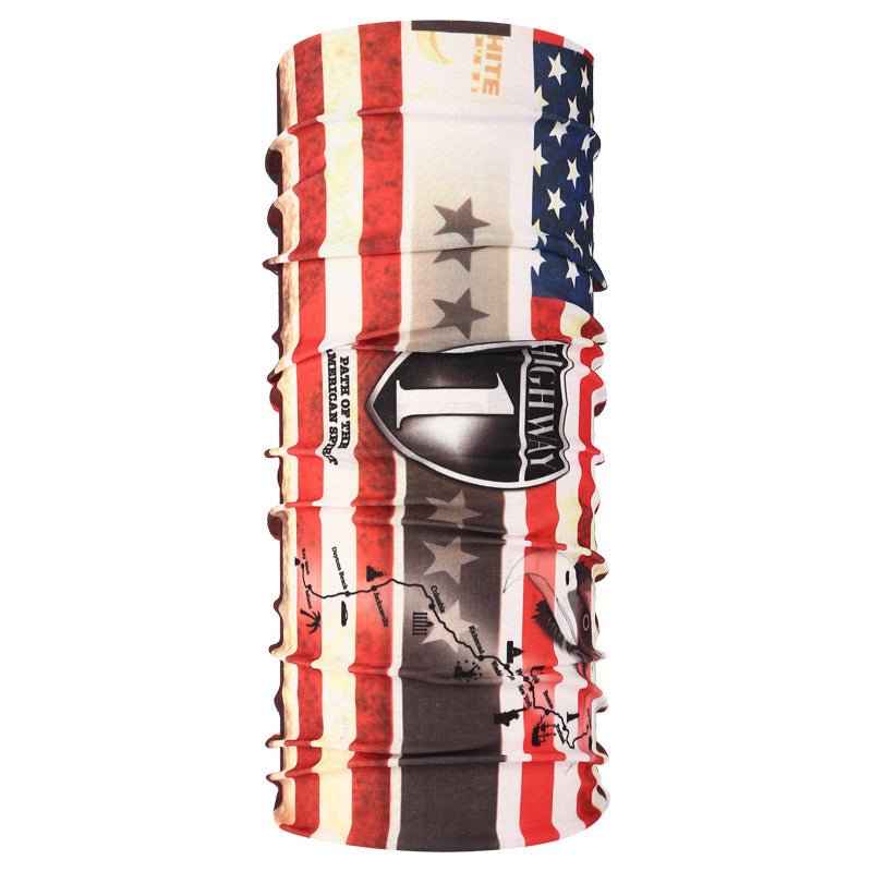 Masque de cyclisme foulard col chaud accessoire de Halloween crâne versatile foulard visage foulard magique