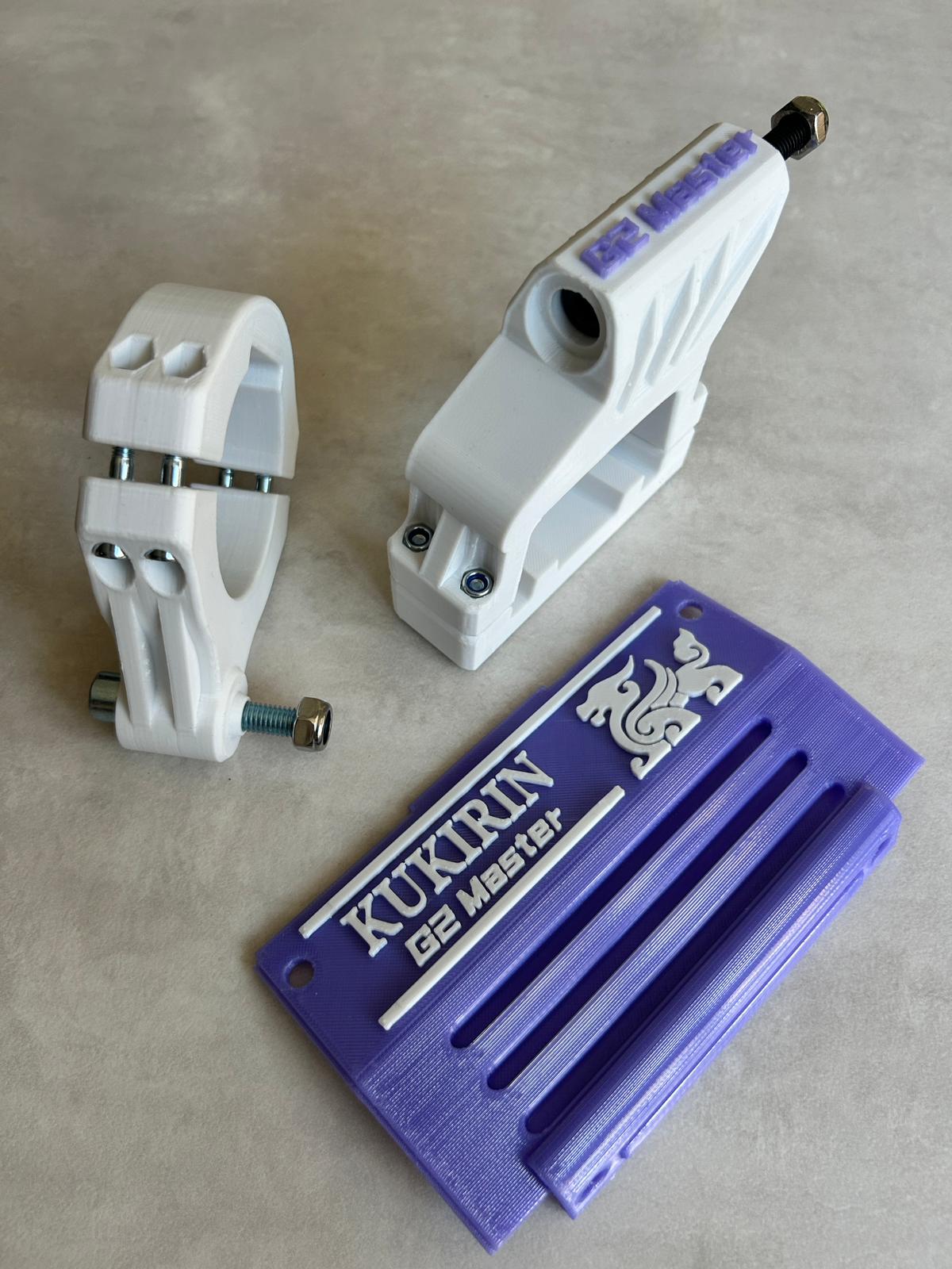 Support amortisseur de direction pour KuKiRin G2 Master par Dam's